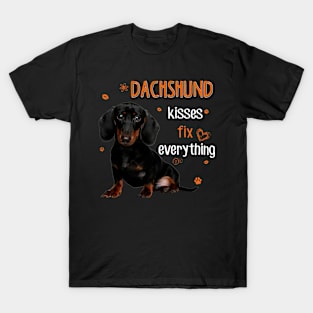 Dachshund Kisses Fix Everything T-Shirt